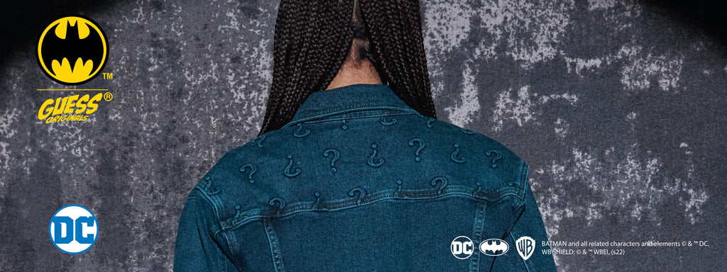 新品　GUESS　バットマン　コラボ　ホワイト　ジャケット　タグ付き　　XL GUESS Originals x Batman