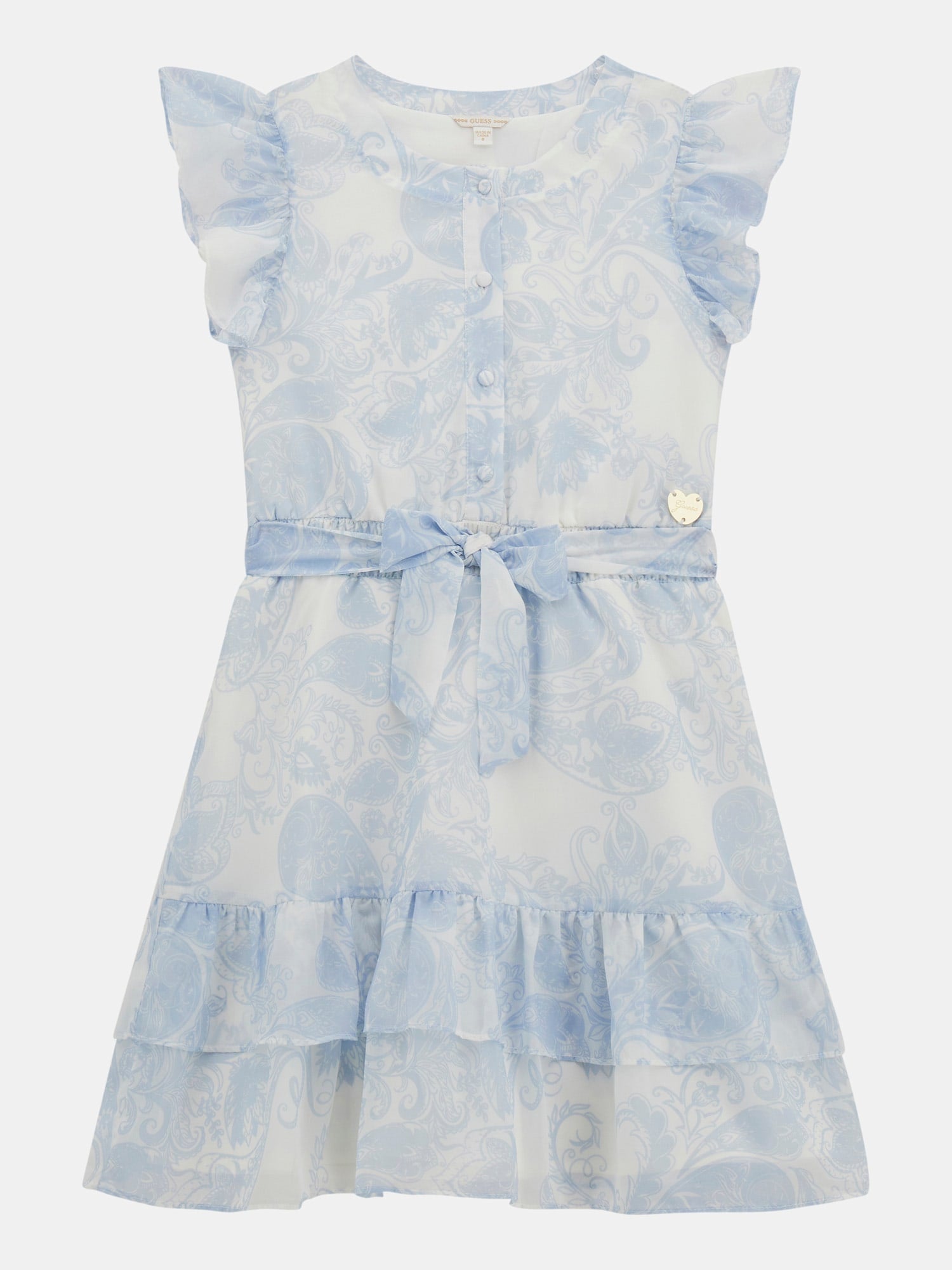 JUNIOR GIRL - ALL OVER PRINT DRESS – GUESS