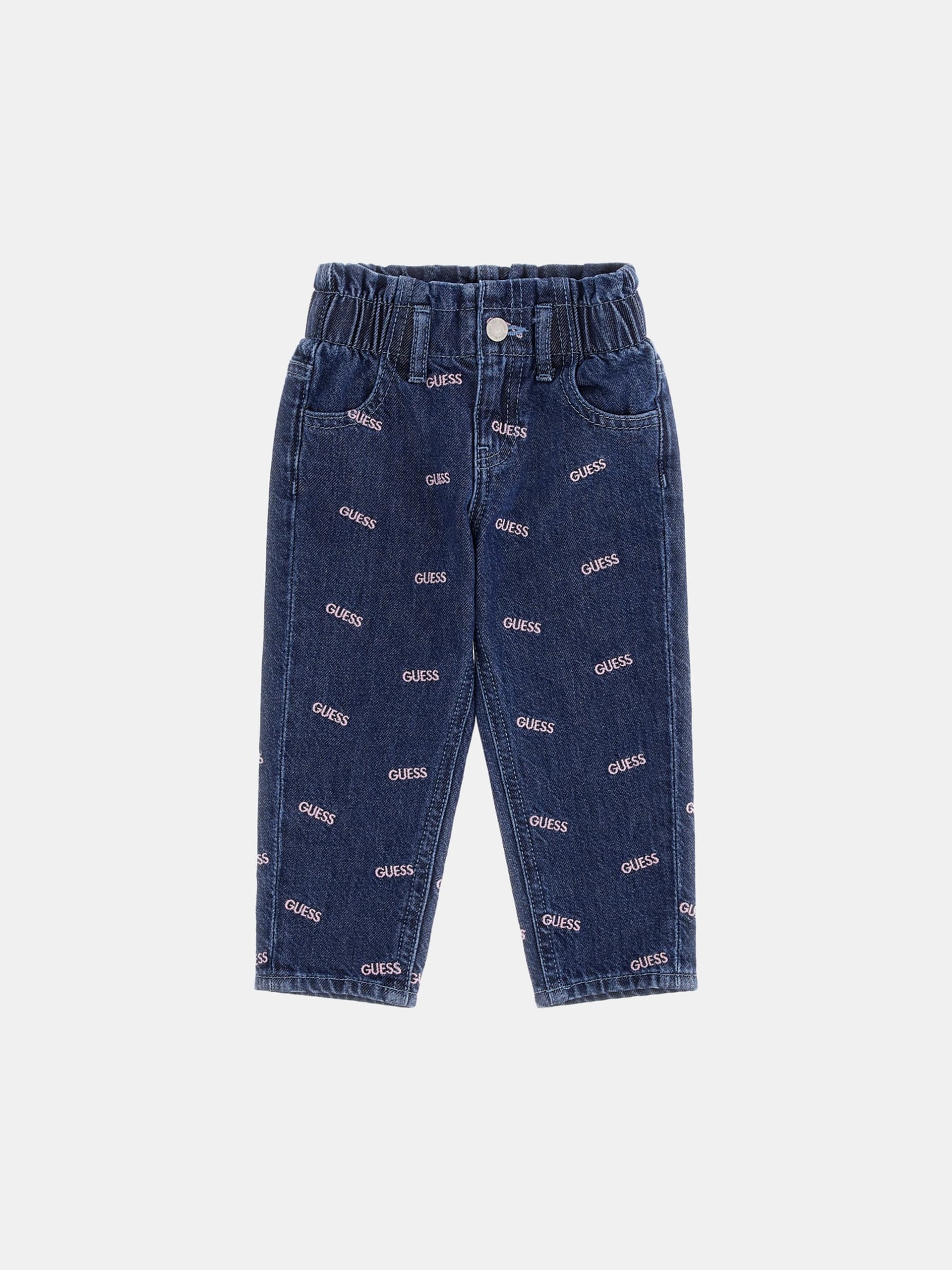 TODDLER GIRL PAPER BAG DENIM PANTS GUESS