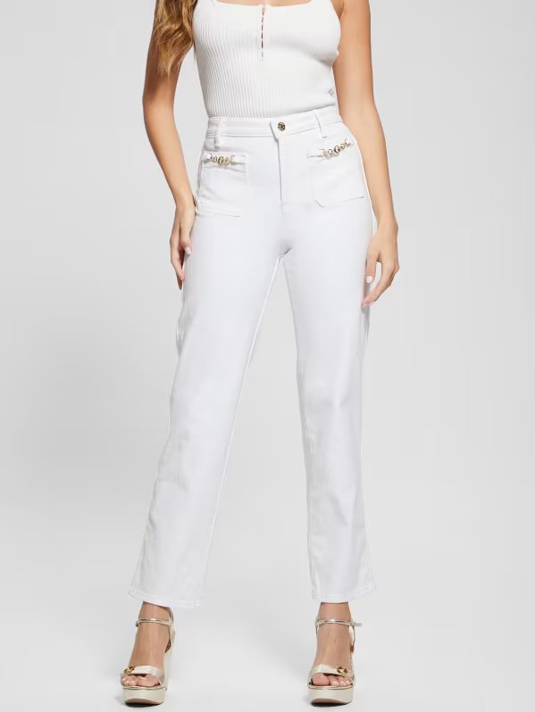 G CHARM RELAXED STRAIGHT JEANS