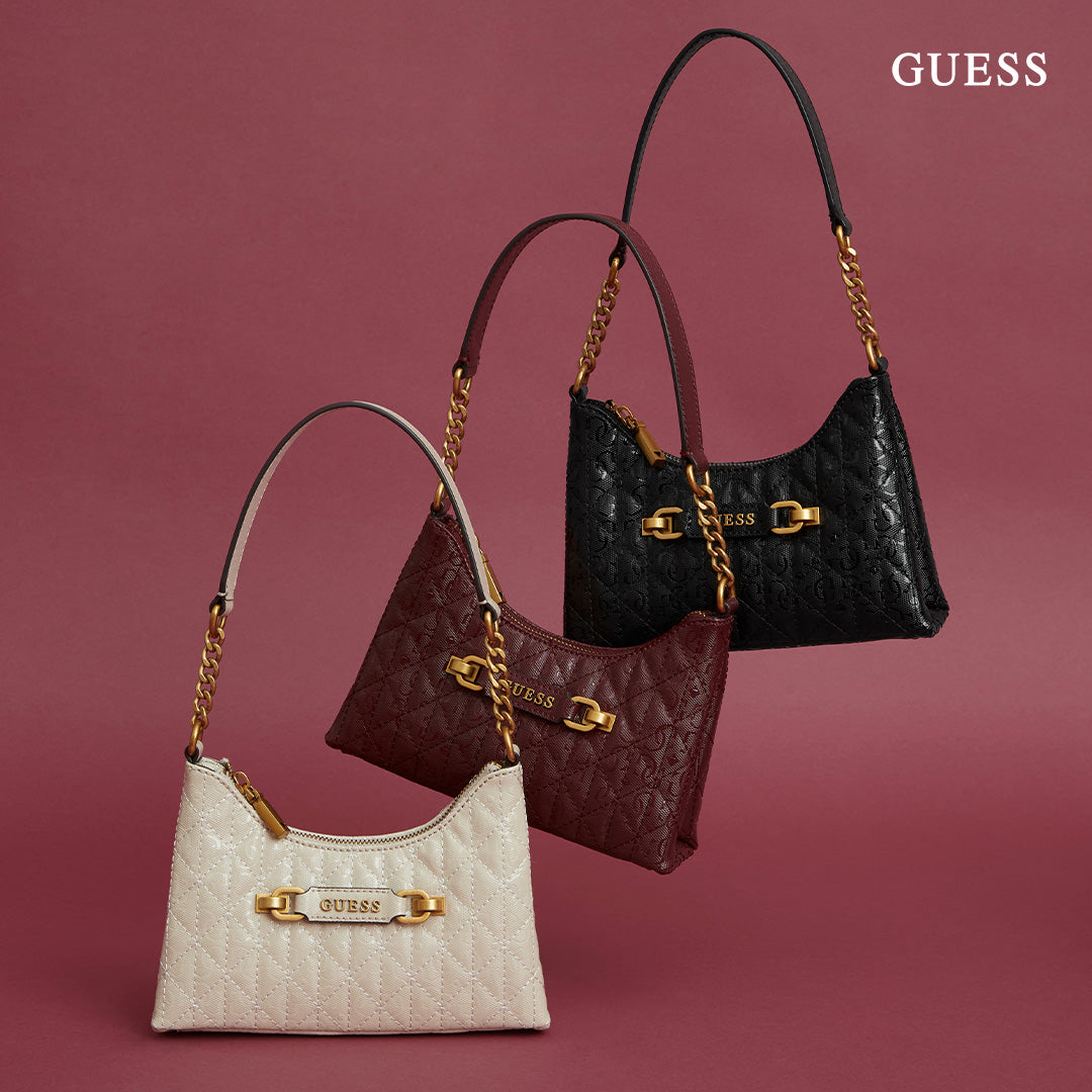 New Guess Womens Simple Crossbody Bag Top Zipper Shoulder Bag Square Bag
