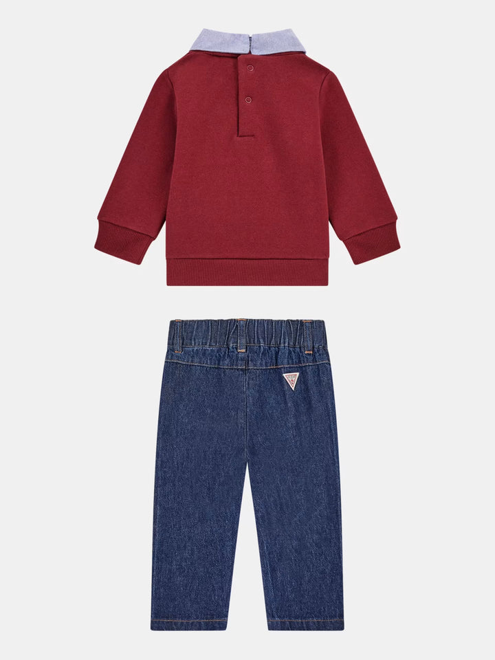 INFANT BOY - SET SWEATSHIRT + DENIM PANTS