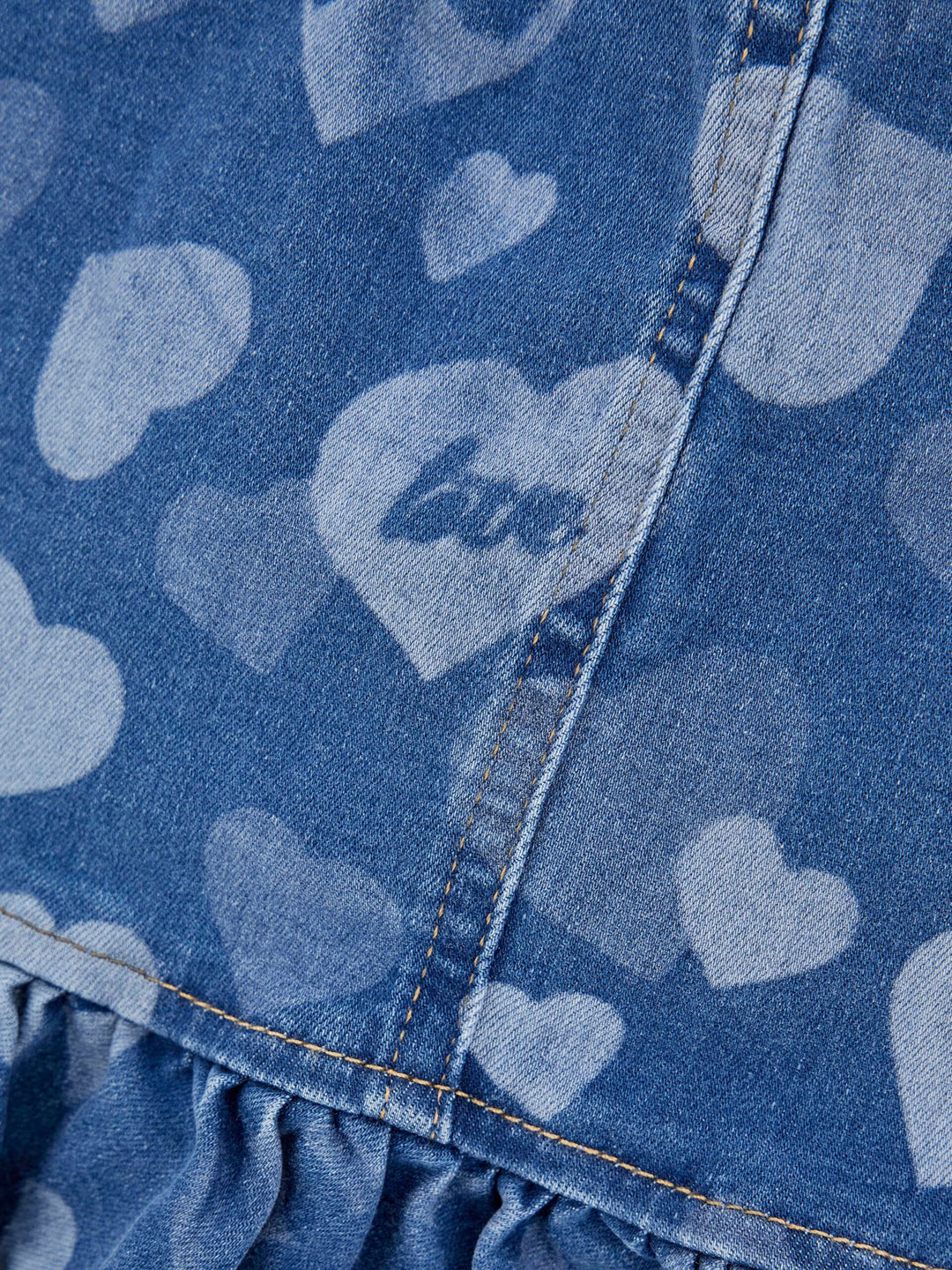 TODDLER GIRL - ALL OVER PRINTED DENIM SKIRT