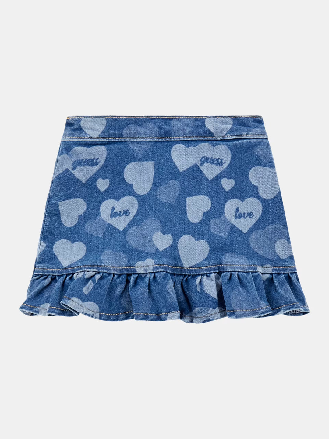 TODDLER GIRL - ALL OVER PRINTED DENIM SKIRT