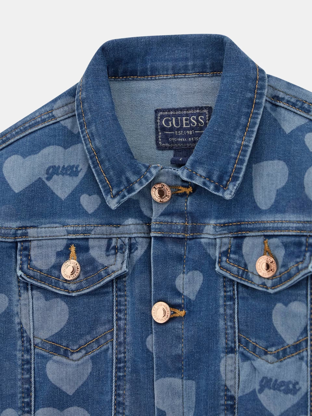 TODDLER GIRL - ALL OVER PRINTED DENIM JACKET