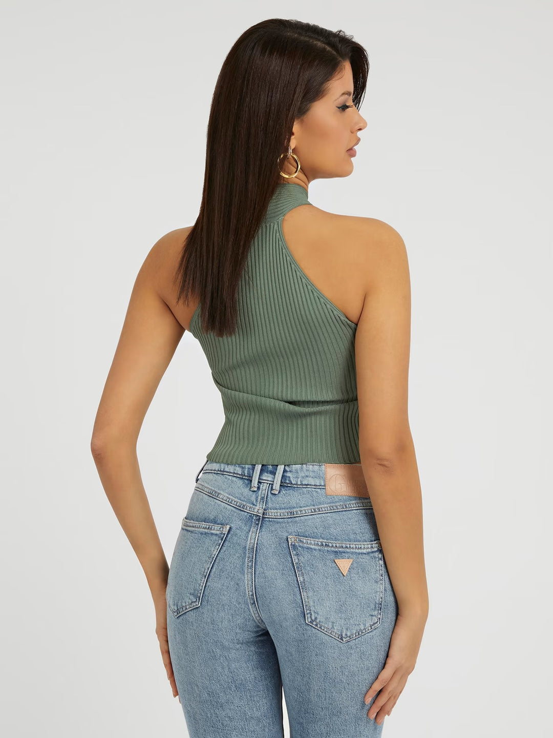 CLAIRE HALTER NECK SWEATER TOP