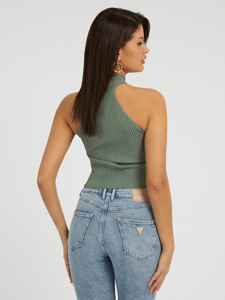 CLAIRE HALTER NECK SWEATER TOP