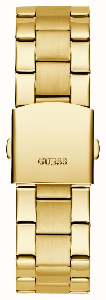 BADGE MENS GOLD TONE ANALOG WATCH