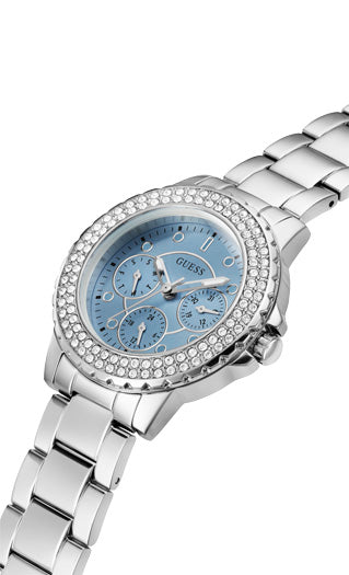CROWN JEWEL LADIES SPORT SILVER COLOR - Guess
