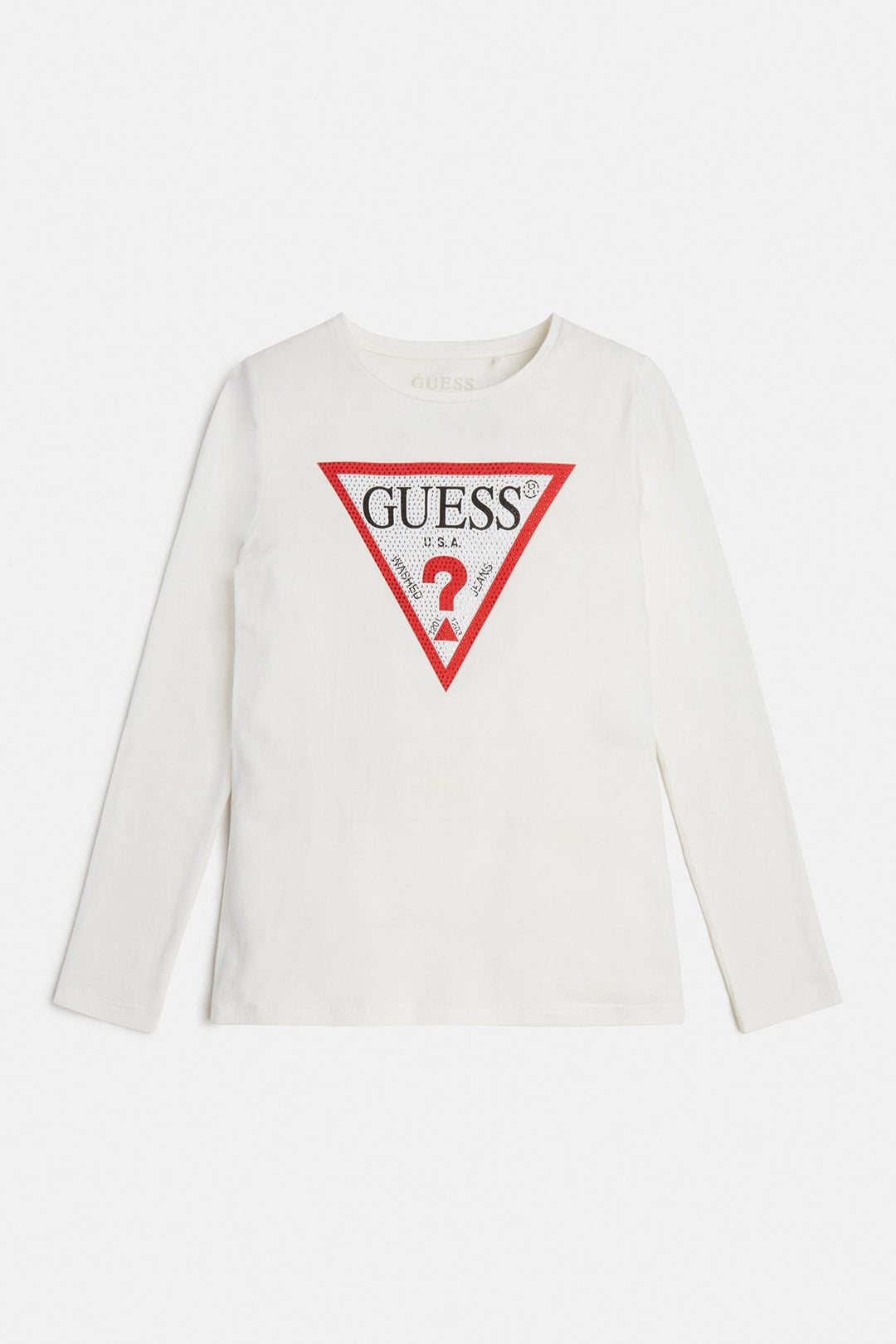 JUNIOR GIRL-Triangle logo t-shirt - Guess
