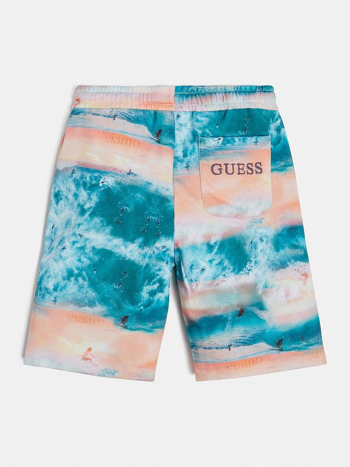 JUNIOR BOY-ALL OVER PRINT ACTIVE SHORTS - Guess