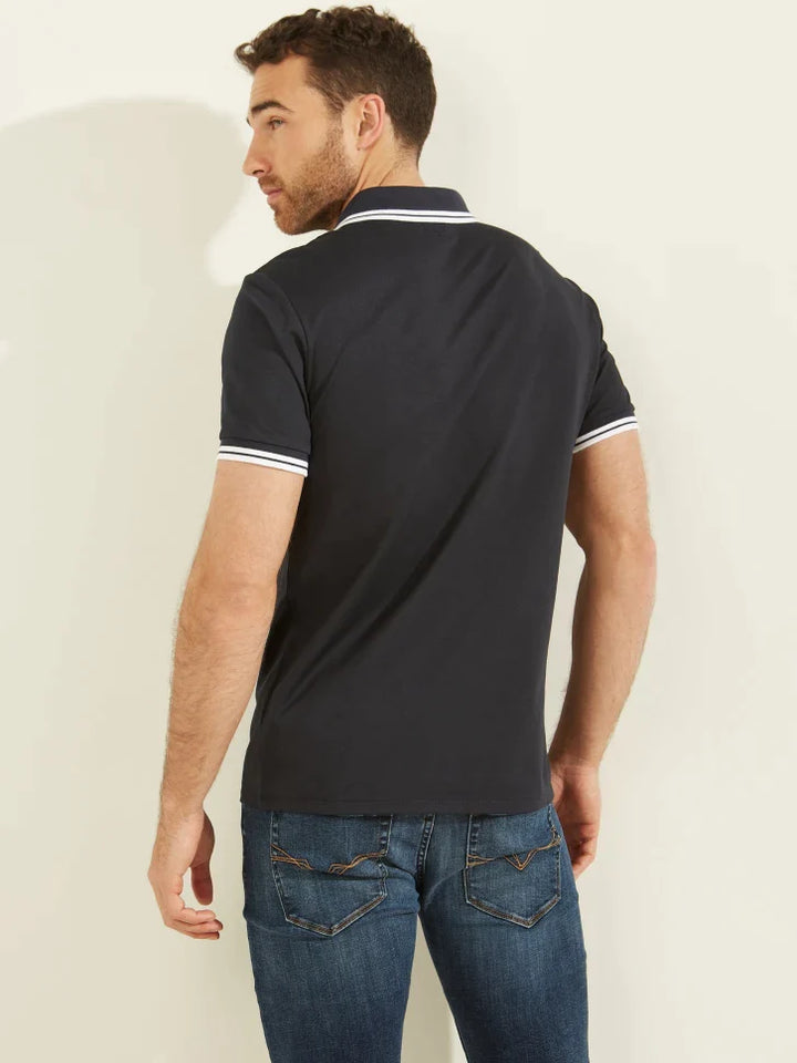 ES SS SPORTS PIQUE TRIANGLE POLO - Guess