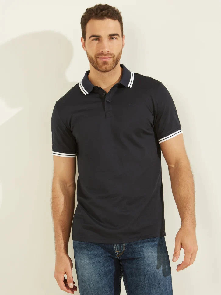 ES SS SPORTS PIQUE TRIANGLE POLO - Guess