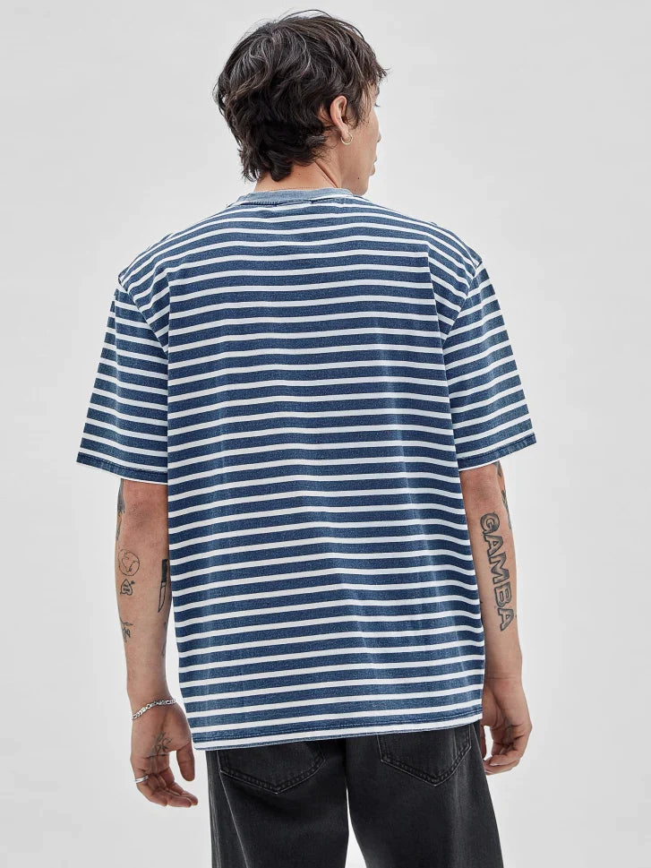 GUESS ORIGNALS ODIS VINTAGE STRIPE TEE - Guess