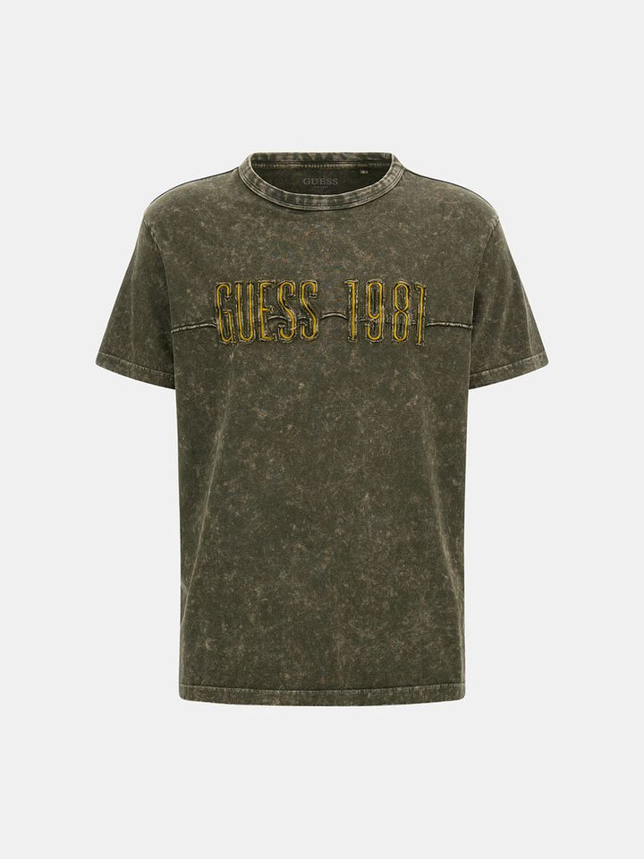 SS CN GUESS EMBRO WASHED TEE
