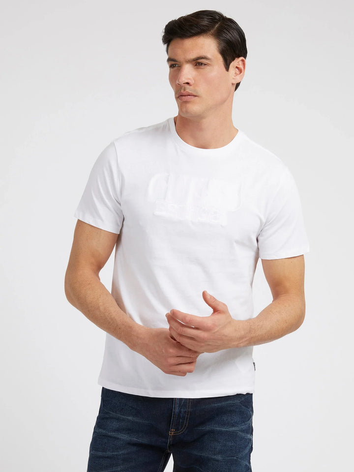 SS BSC EMBROIDERED GUESS TEE - Guess