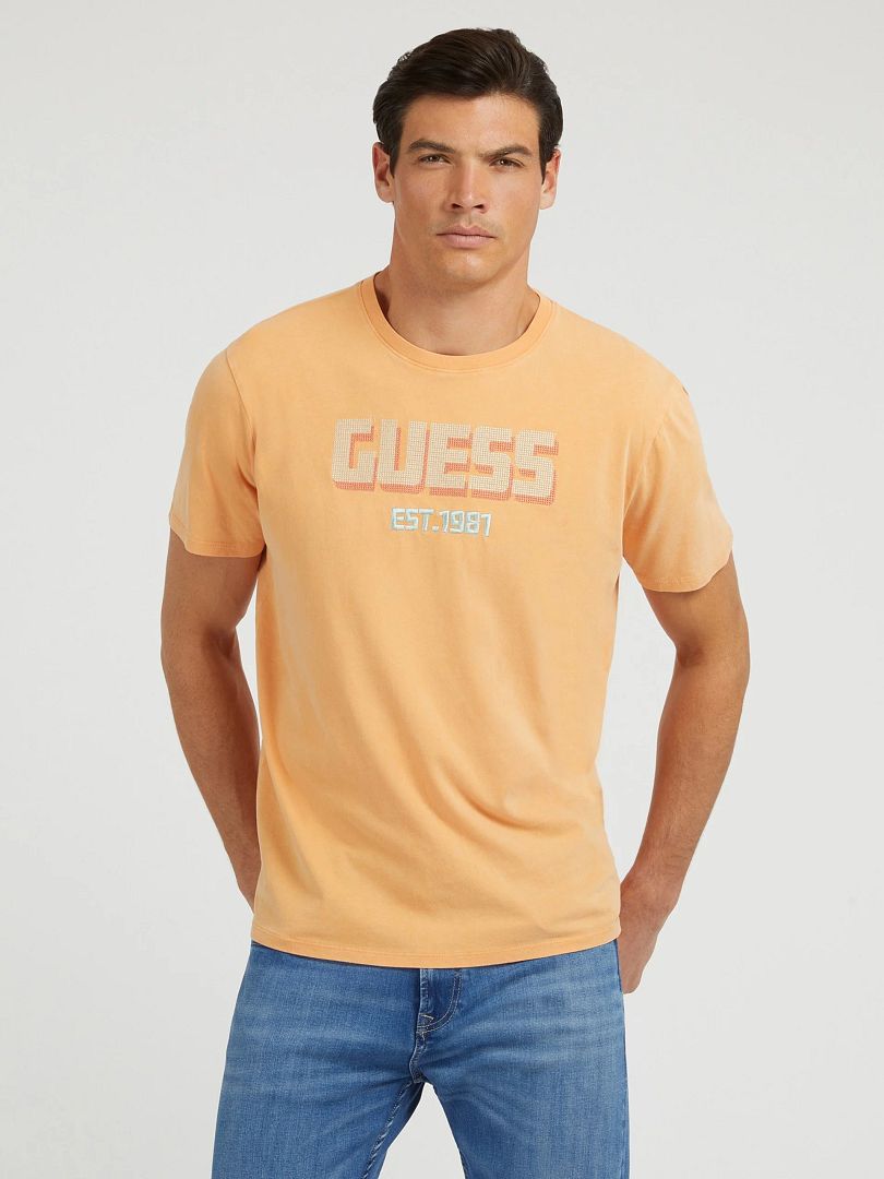 SS BSC GUESS CRAFT EMBRO TEE - Guess