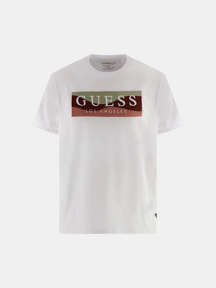 SS BSC EMBROIDERED WAVE TEE - Guess