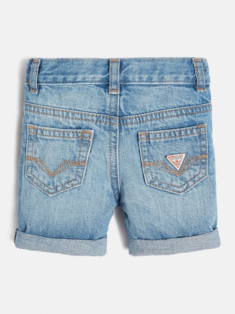 TODDLER BOY-SHORTS WITH ABRASIONS - Guess