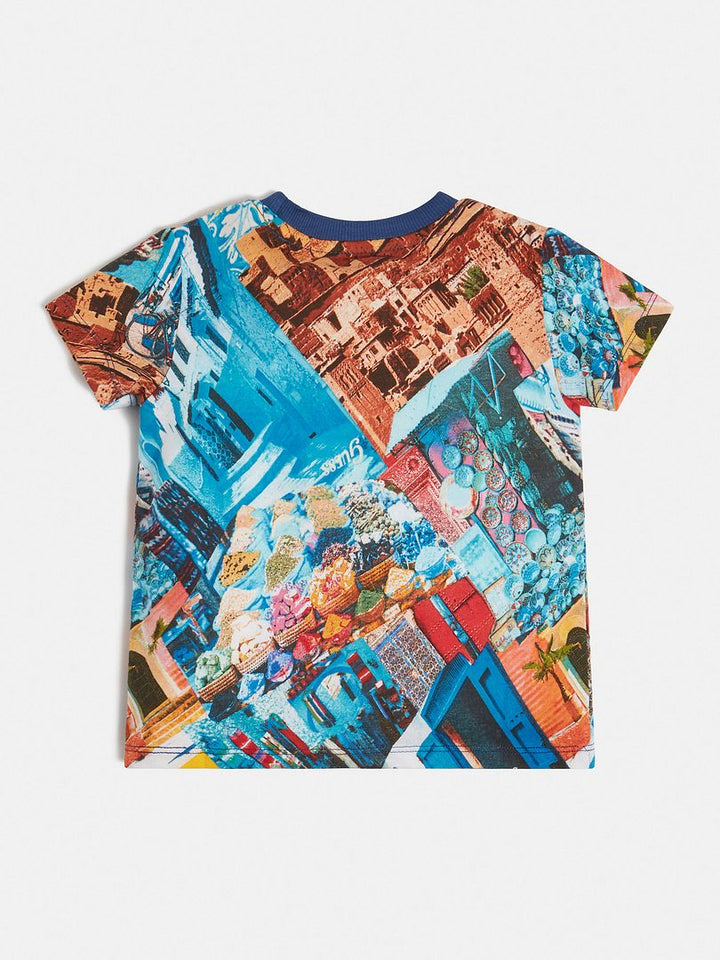 TODDLER BOY - ALL OVER PRINTED T-SHIRT - Guess