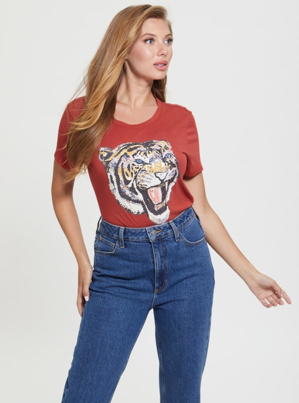 TIGER BLING EASY TEE - Guess