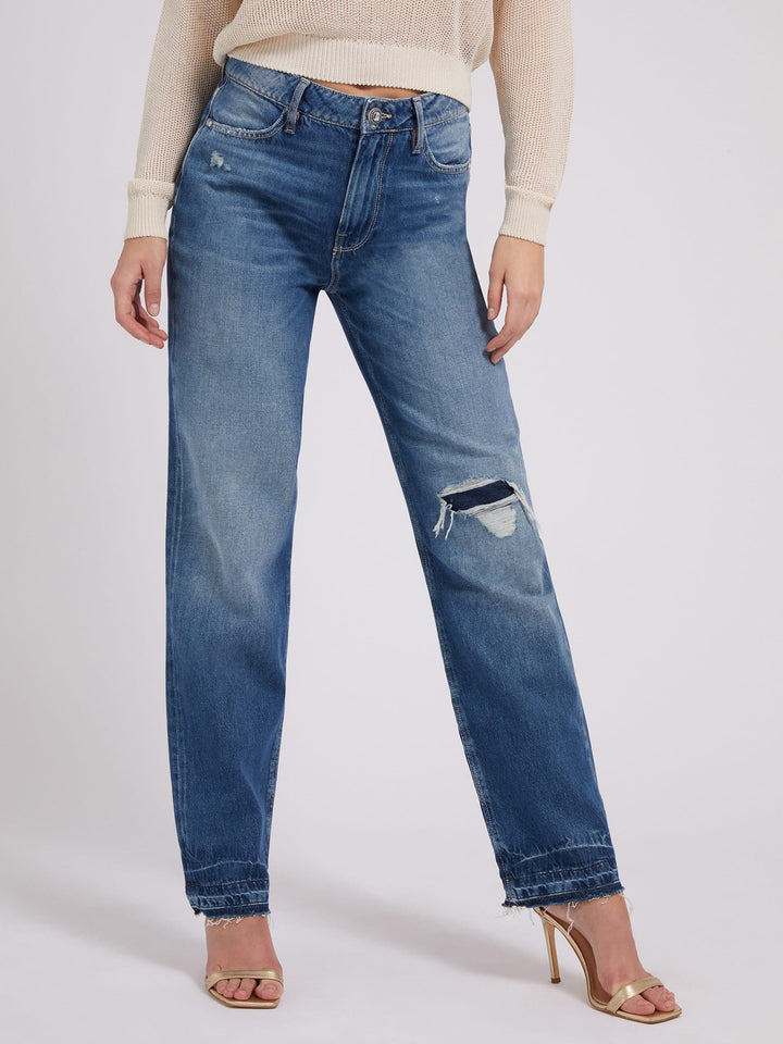 HOLLYWOOD RELAXED FIT DENIM PANTS - Guess