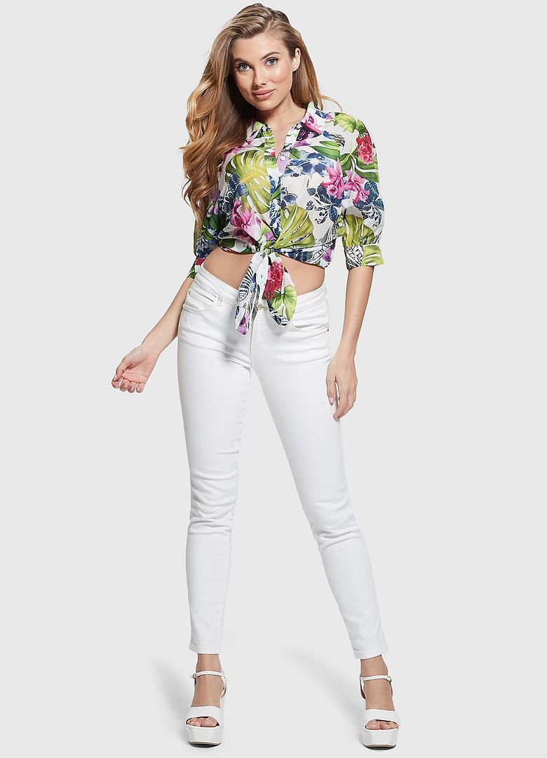 CATE VOILE BUTTON UP TOP - Guess