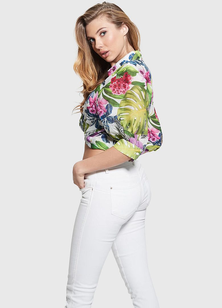 CATE VOILE BUTTON UP TOP - Guess