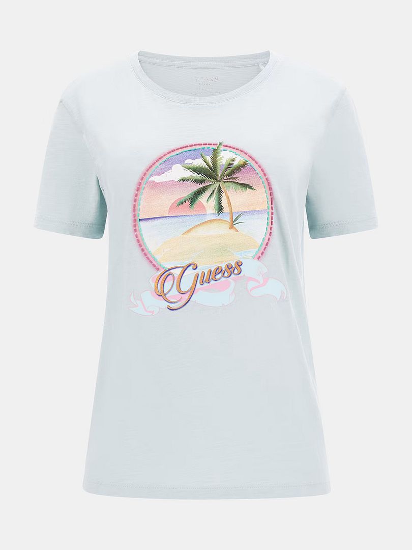 FRONT PALM PRINT TEE - Guess