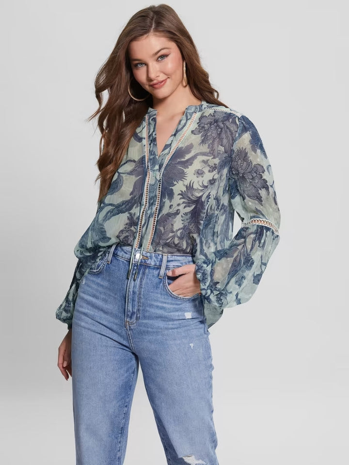 JOSETTE FLORAL PRINTED TOP - Guess
