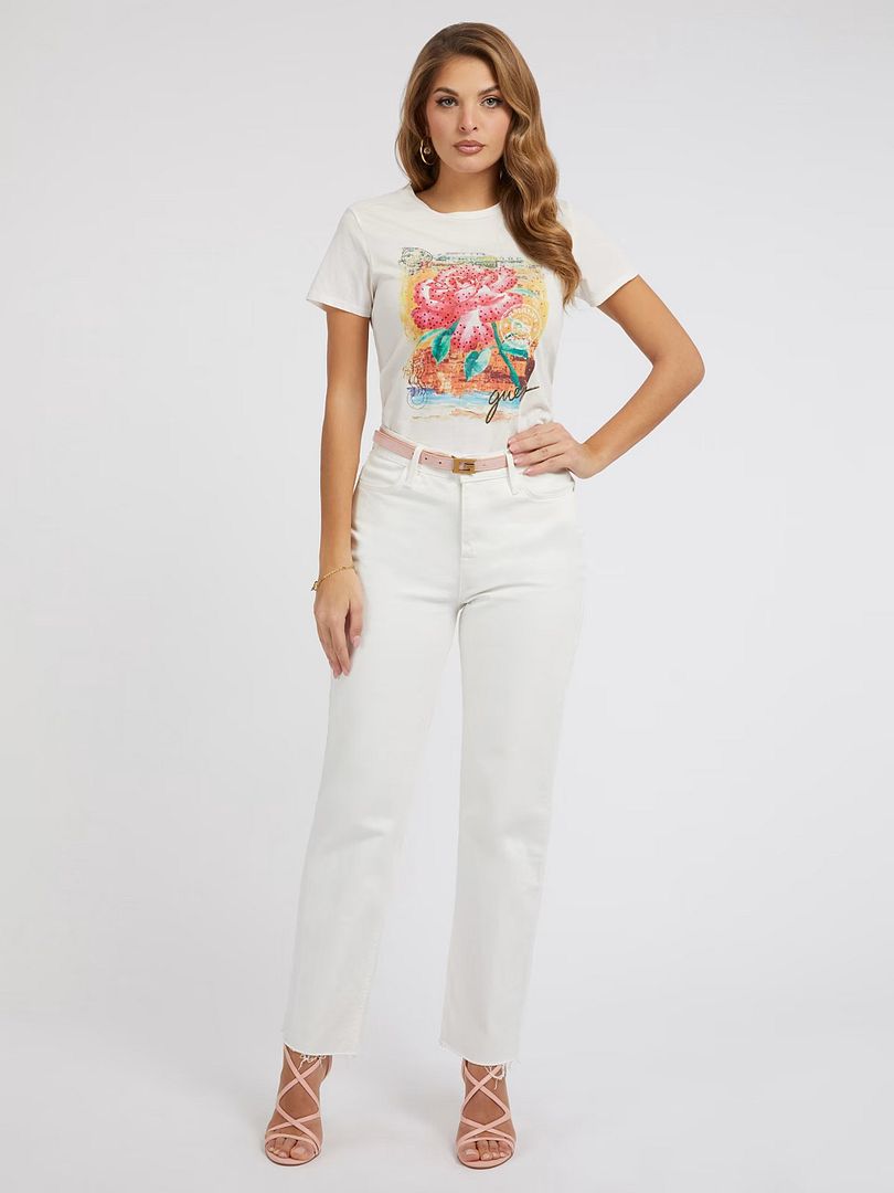 POSITANO ROSE EASY TEE - Guess